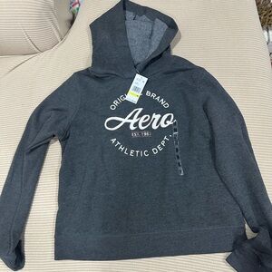 Aeropostale Dark Gray Hoodie Sweater